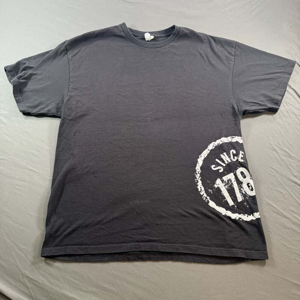 Evan Williams Bourbon Since 1783 T Shirt Mens XL Black Whiskey Graphic Tee